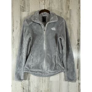The North Face Womens Gray Fleece Jacket Size XS Full Zip‎ Pockets